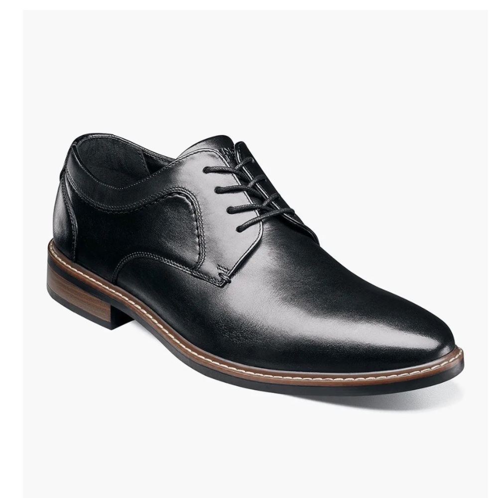 Nunn Bush Black HAYDEN PLAIN TOE OXFORD Size 12